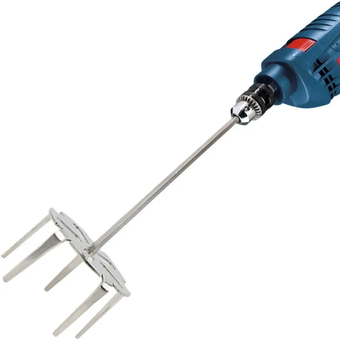 Pork Puller Drill Attachment 304 Stainless Steel Meat Shredder Used with Standard Hand Drill for BBQ