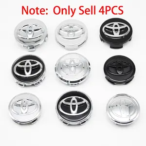 4PCS 57mm 62mm Car Styling Wheel Center Cap Hub Replaced Covers For Toyota Corolla C-hr Rav4 86 Avensis T25 Auris Land Cruiser Yaris Hilux Prius Camry
