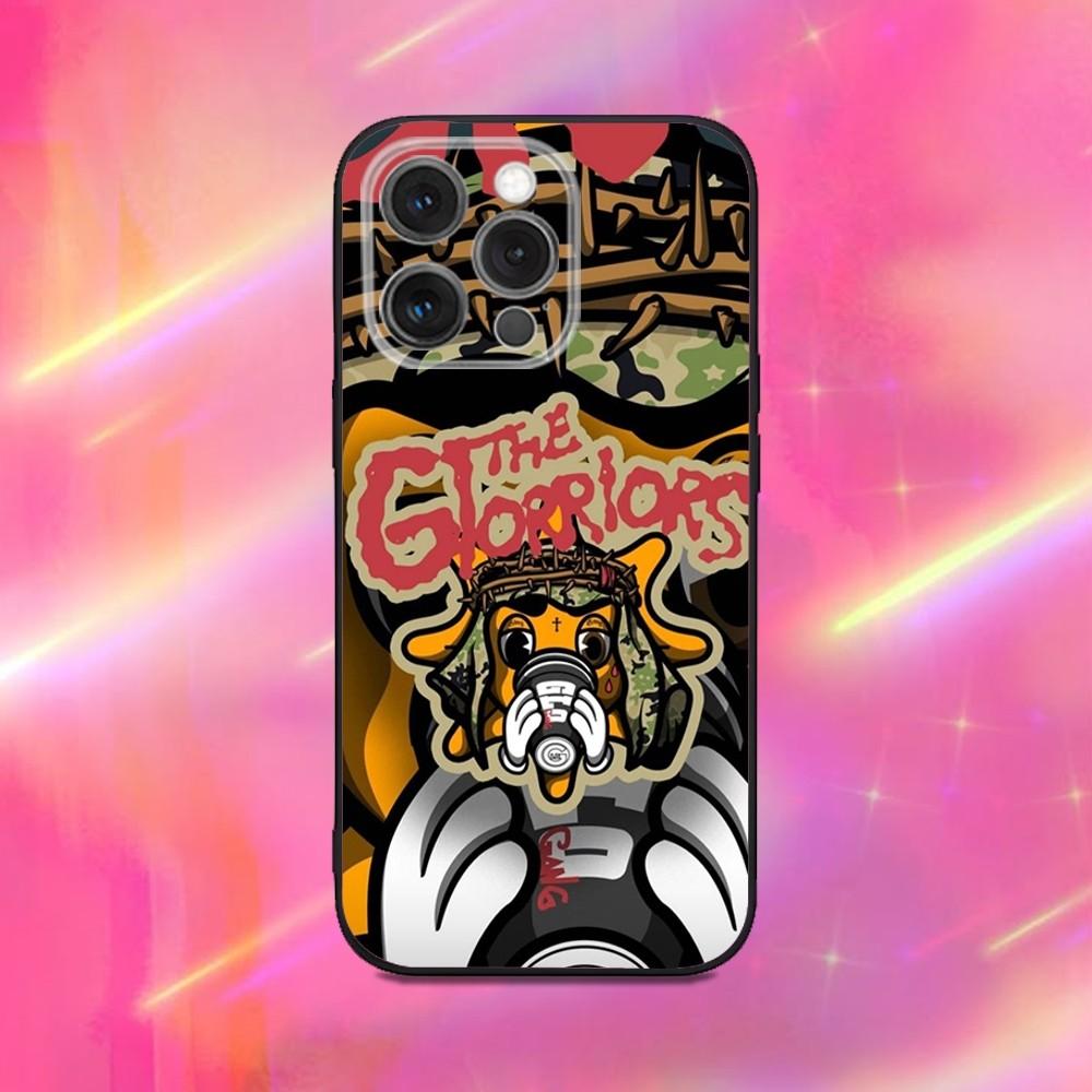 G-GLO G-GANG Rapper Logo Phone Case For iPhone17, 16,15,14,13,12,11,Pro,Max,Plus,X,XS,Soft Silicone Black Case