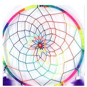 Dreamcatcher Handmade Dream Catchers for Bedroom, Girls Gifts, Pink Colorful Feather