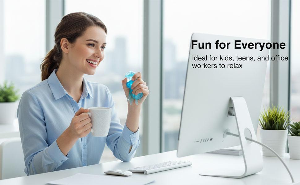 BINOK Jellyfish Squishy, Jellyfish Squeeze Stress Ball, Ice Squeeze Cube-Drop Malt Sugar Balls Sensory for Anxiety Stress Party Favors (Pink)