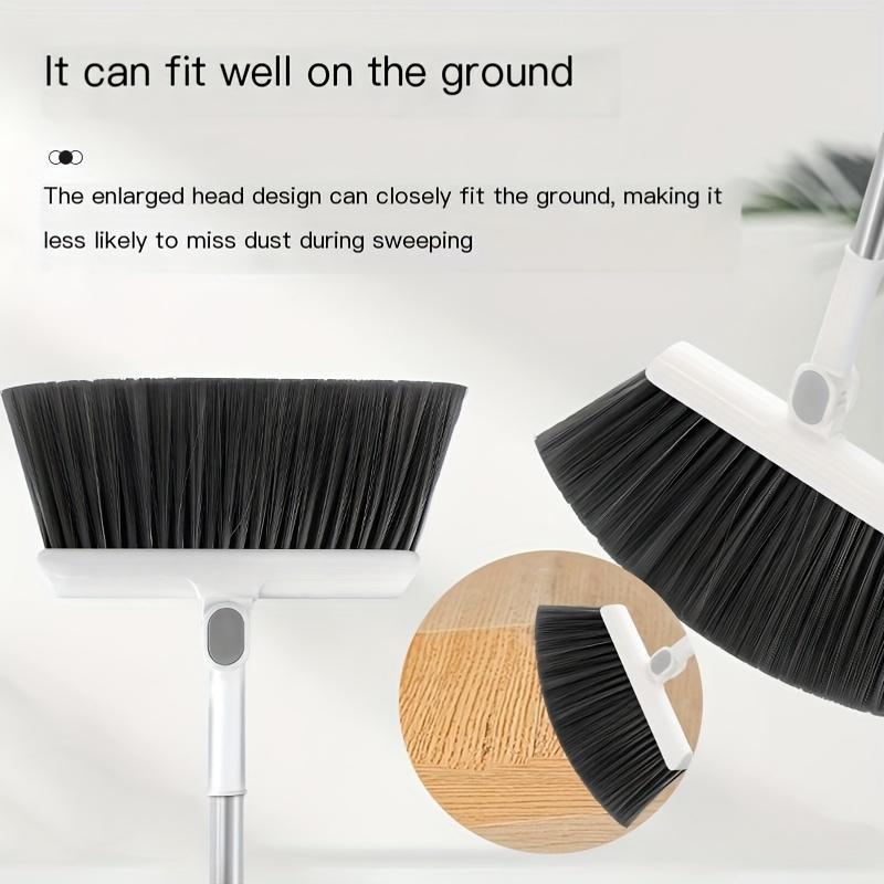 3 in 1 Rotatable Broom with Dustpan Set, 1 Set Foldable Magnetic Broom & Dustpan Set, Household Cleaning Tool for Living Room & Bedroom