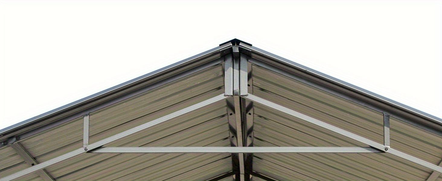 Metal Carport 10'x20' Heavy Duty, Multi-Use Shelter with Powder-Coated Steel Roof and Frame, Outdoor Carport Canopy Shelter for Car, Truck and Boat