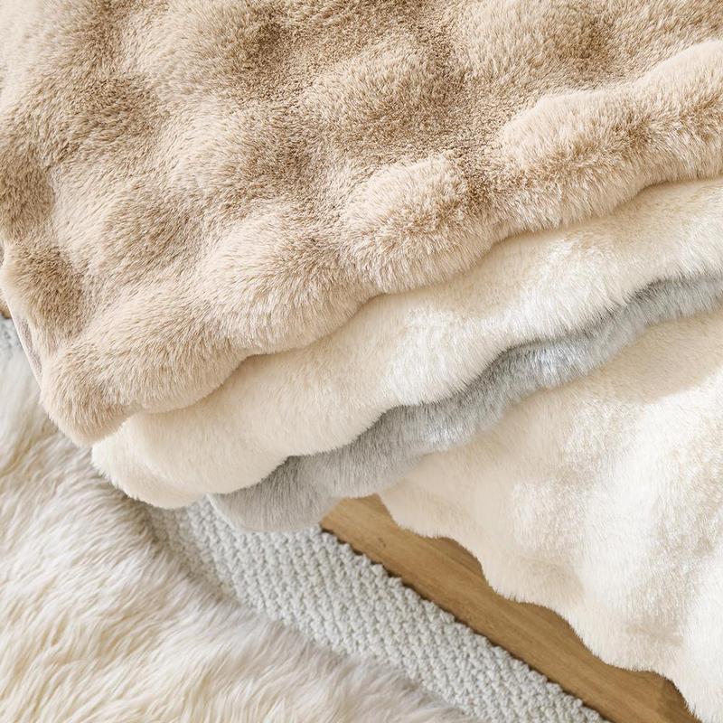 Solid Color Faux Fur Sofa Cover, 1 Count Soft Comfortable Sofa Cushion Cover, Non-slip Sofa Seat Cover, Washable Sofa Slipcover, Home Decor Supplies