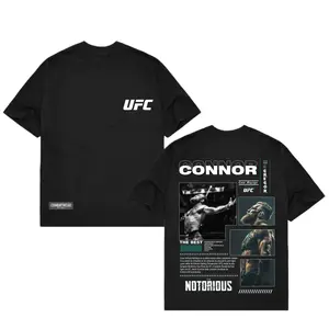 [🥊🔥100% cotton]Conor McGregor "The Notorious" UFC MMA Graphic Tee🥊| Combat Sports Gym Wear T-Shirt, Premium Cotton Unisex Streetwear Shirt, Retro Fight Night Apparel, UFC Fan Merch, Training Outfit, Gift for Fighters & MMA Fans