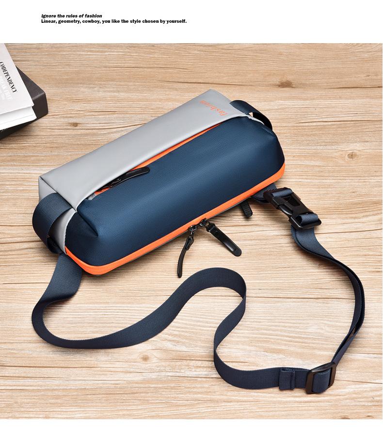 2026 New Trendy Cool Men's Bag, Crossbody Motorcycle Bag, Street Style Sports Car Crossbody Men's Bag, Waterproof Leather Chest Bag for Men