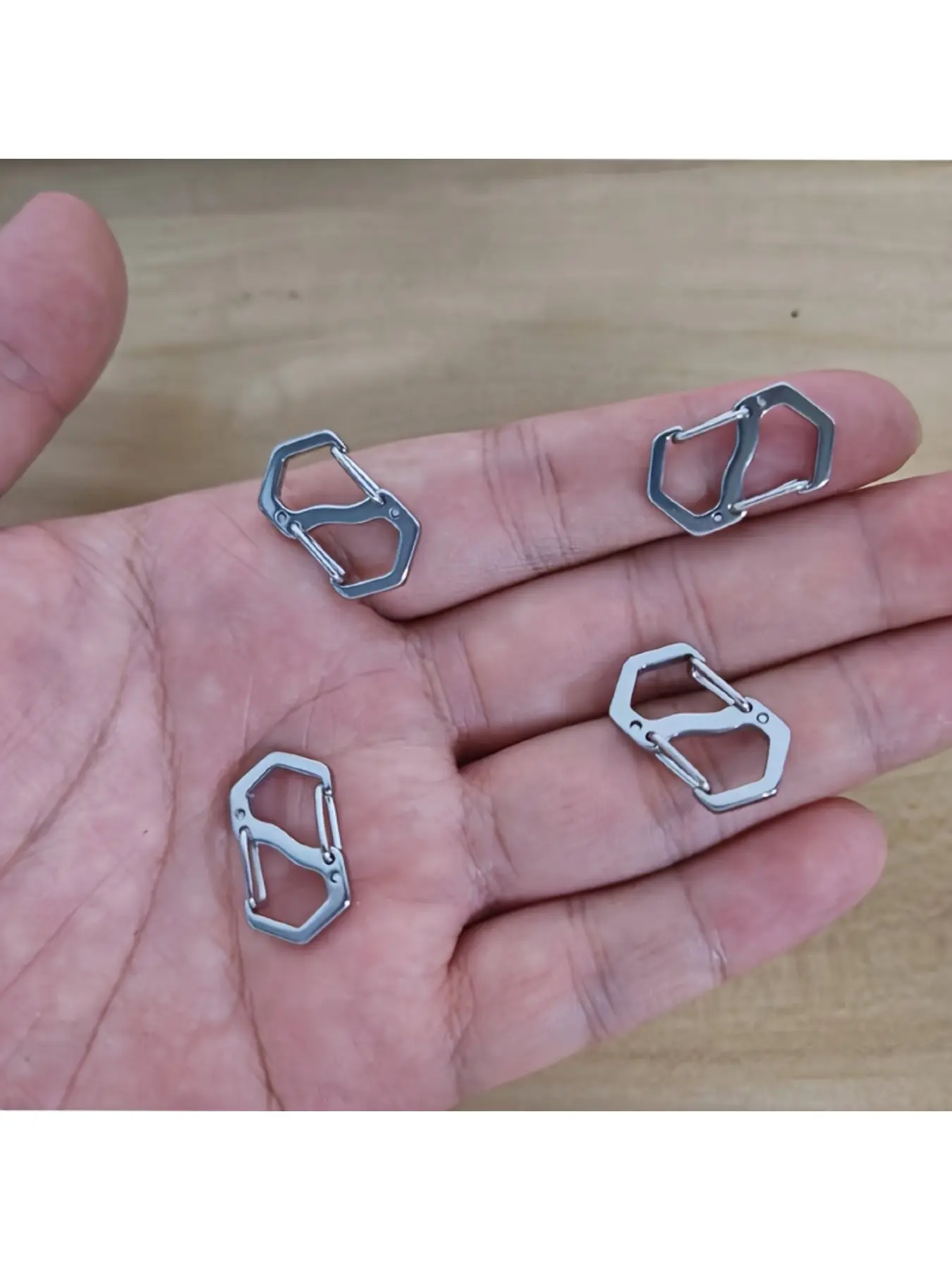4pcs Double Opening Necklace Shortener Lobster Clasp Necklace Clasps and Closures, Bracelet Connector Stainless Steel S Lock for Jewelry Making (3Sizes) Beading Accessories