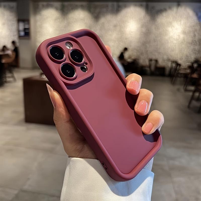 Simple Solid Color Full Protection Shockproof Apple Phone Case, Suitable for iPhone 17/16/15/14/13/12 Pro/Plus/Pro Max/Air/MINI/XS Max/X/XS, Fashionable, Durable, and High-Quality Soft