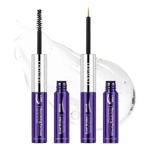 2-in-1 Dual-Ended Lash & Brow Growth Serum, Peptide & Vitamin Formula for Longer Thicker Lashes and Fuller Brows, Eye-Safe Vegan Cruelty-Free, 5 mL + 5 mL