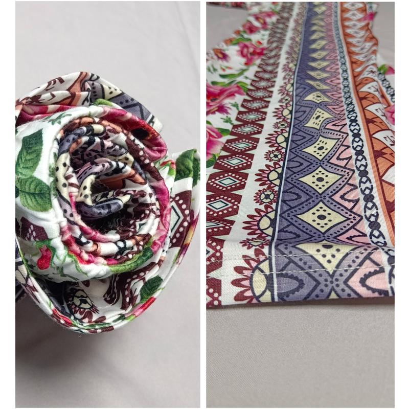 Forbidden Pants Sun Protective Women's Boho Elastic High Waist Flared Leg Pants, S to 2XL, Daily Outfits for Spring & Fall, Comfortable Fit - Floral Forbidden Pants Sun Protective Women's Boho Elastic High Waist Flared Leg Pants, S to 2XL, Daily Outfits for Spring & Fall, Comfortable Fit - Floral