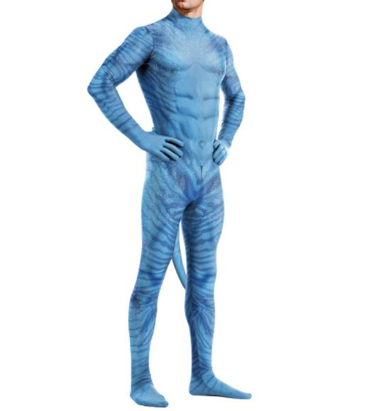 Avatar Halloween Costume For Adult Women Men  Avatar The Way of Water Tail Bodysuit Cosplay Alien Costume Birthday Party Clothes