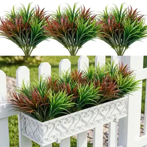 Four-season decorative leaf plants! 8 realistic orchid plants for decoration, UV-resistant flowers that never fade, suitable for outdoor garden decoration plants, very suitable for DIY Thanksgiving flower arrangement.