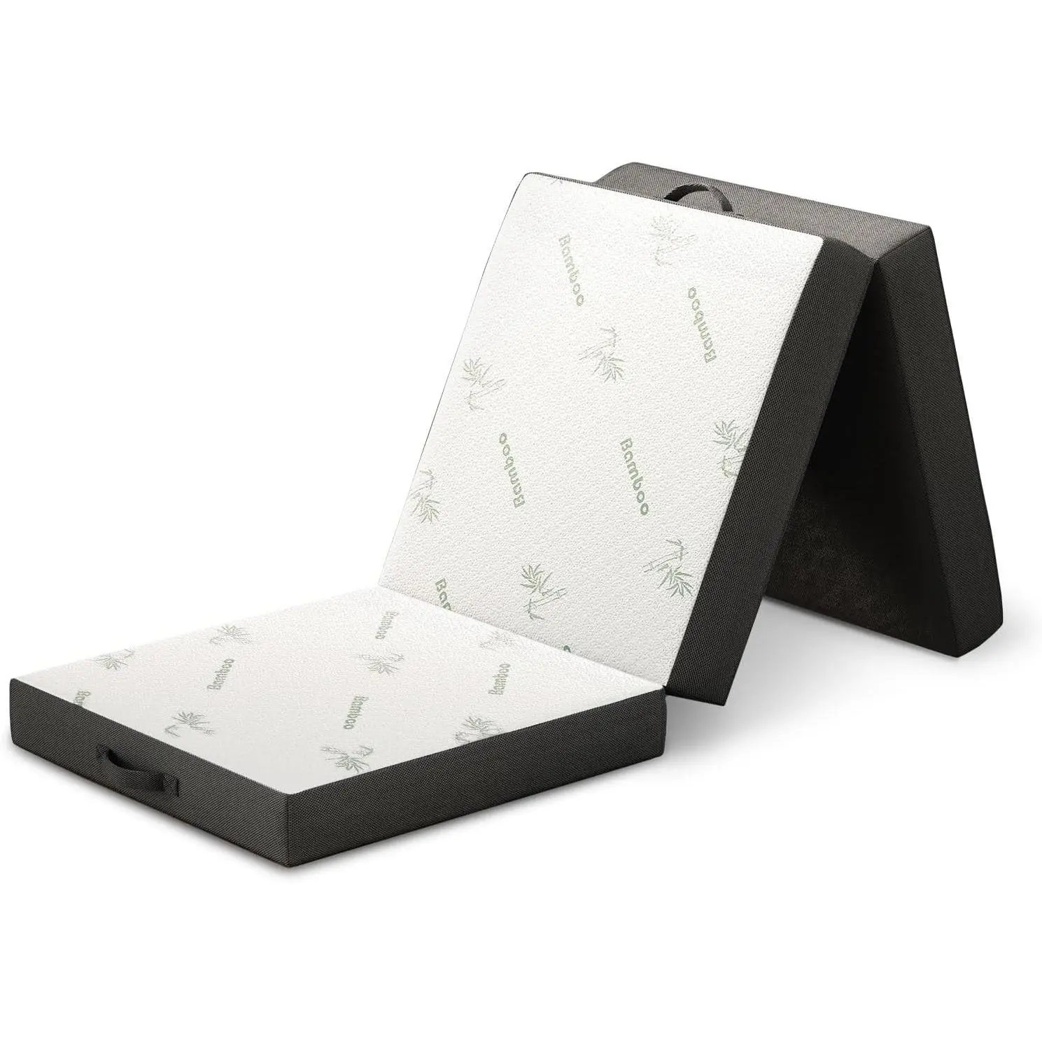 Trifold Foldable Mattress for Floor and Traveling with Removable Cover - Lightweight and Portable Foldable Mattress for Adults & Kids - Compact and Easy to Storage (75in x 25in x 4in)