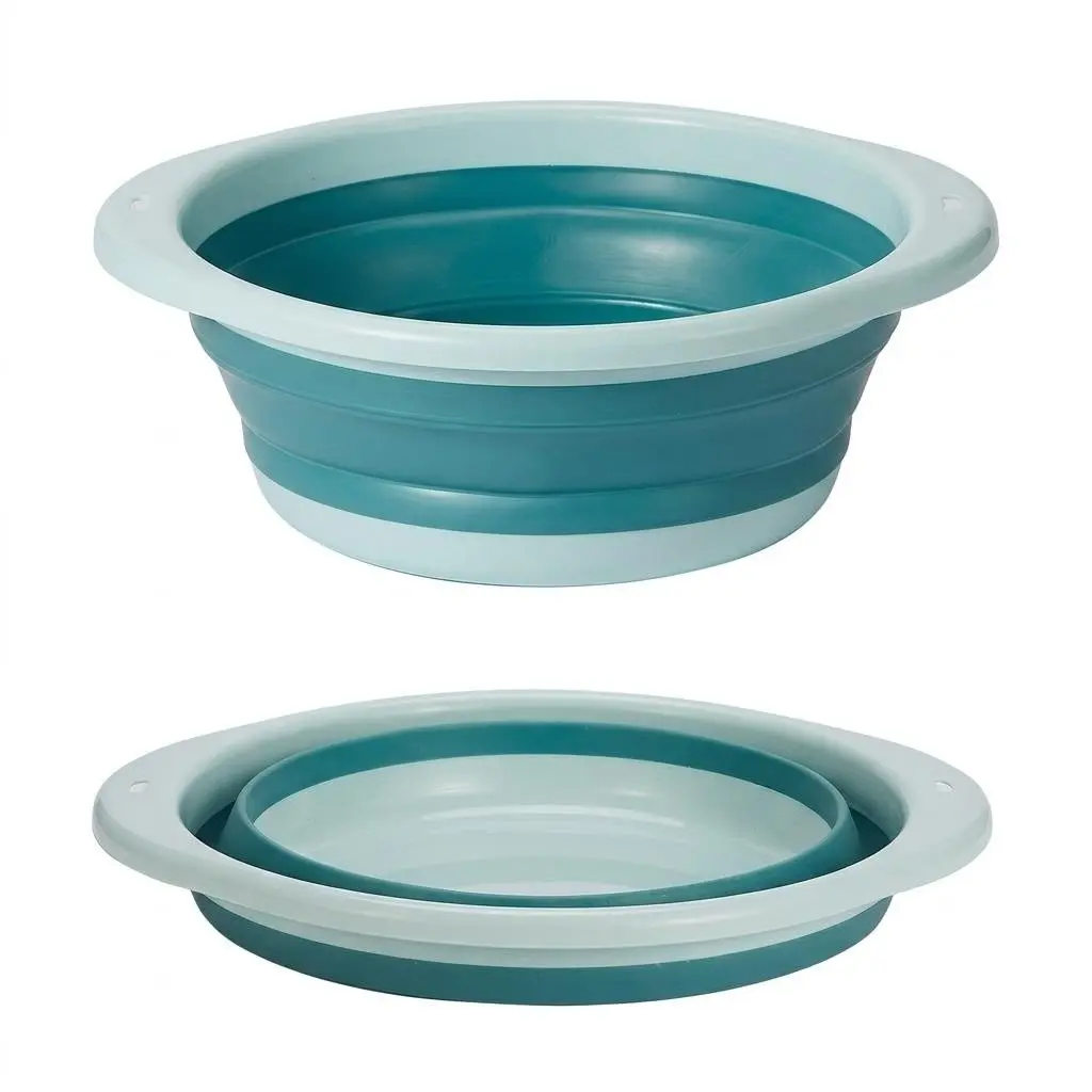 Multi-Functional Foldable Plastic Basin, Home Vegetable Washing Bowl, Outdoor Camping Travel Fishing Bait Mixing Portable Basin