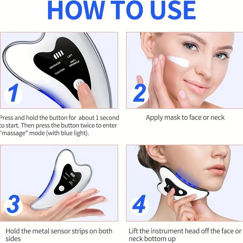 Electric Facial Massager, 1 Count Portable Electric Facial Massage Tool, Professional Face & Body Beauty Instrument for Women & Men