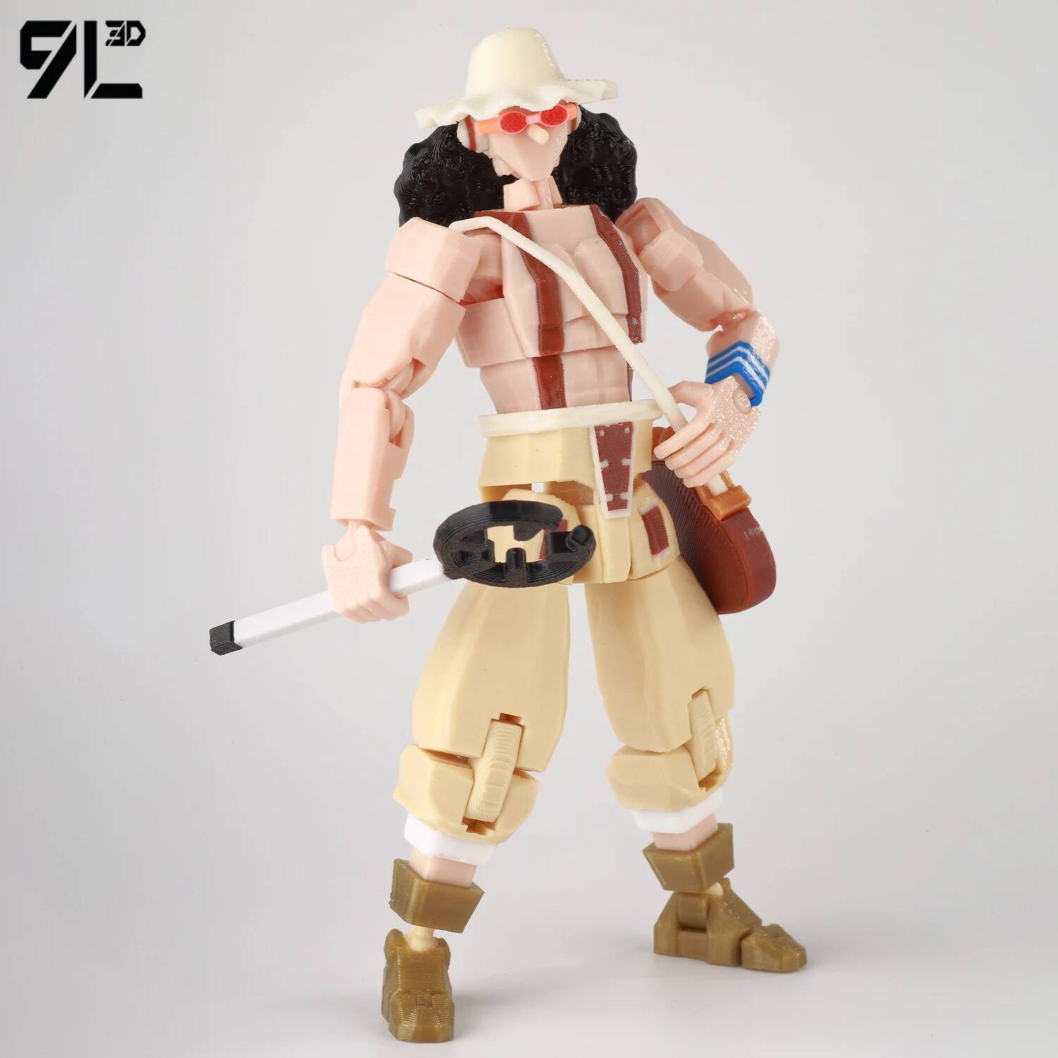 9L3D Dummy13 Lucky13 Titan13 OnePiece Usopp Is The Sniper Straw Hat Pirates A Brave Warrior Of Sea Figure Anime Car Ornament Toy