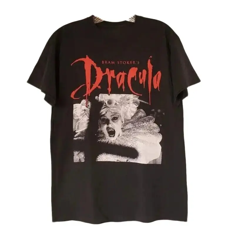 Dracula Movie Graphic T-Shirt Cotton Fabric