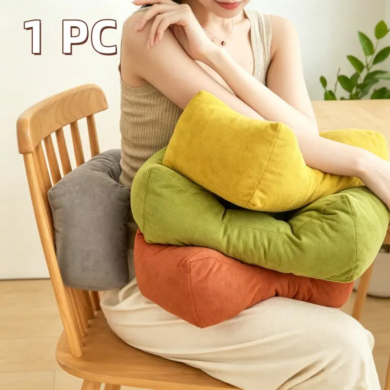 Fashionable Backrest Pillow, Solid Color Multi-Functional Pillow, High Elasticity Fill, Ideal for Long Use, Perfect for Dorm Students, Bed Backrest Cushion