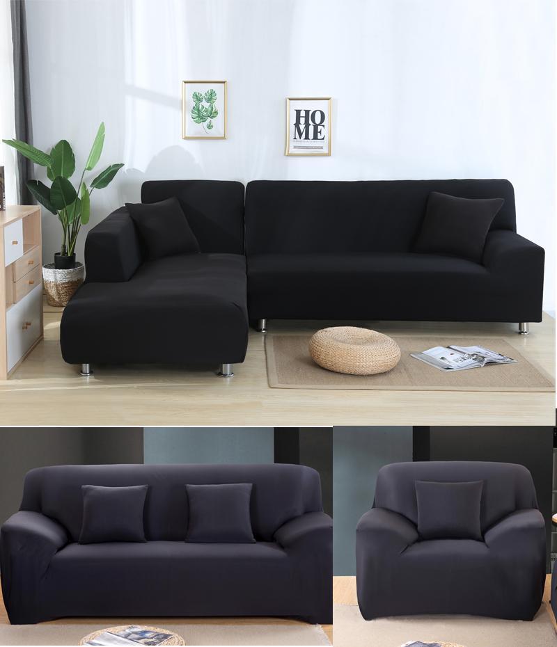 solid corner sofa covers couch slipcovers elastica material sofa skin protector for pets chaselong cover L shape sofa armchair