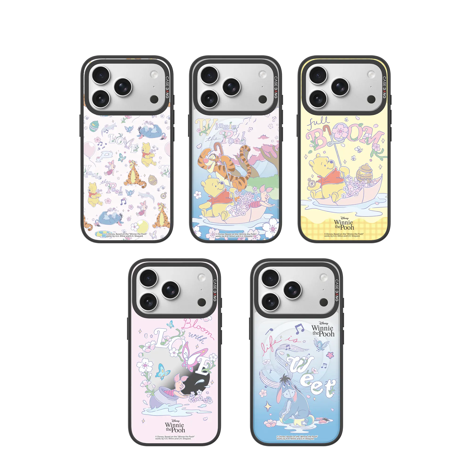 [Snap Only]For iPhone 13-18,CASEBANG Winnie the Pooh Spring Series ImagiSnap MagSafe Case, Replaceable Back, Military Drop Protection