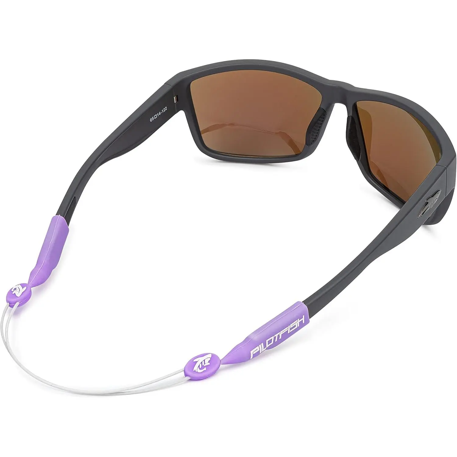 Adjustable Eyewear Retainer, No Tail Cable Glasses Lanyard for Sunglasses & Eyeglasses, Sports Accessory Strap, 14 Inch, Purple Coral, Eyewear Retainer String