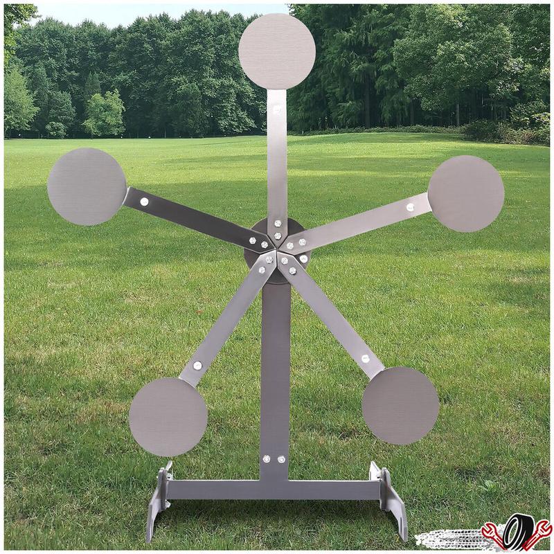 Metal 8" inch Portable Reactive Steel Shooting Target, No Welding