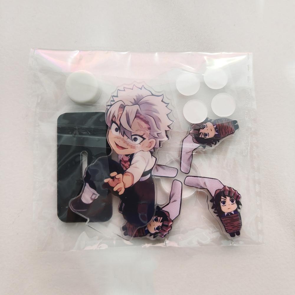 Demon Slayer Anime Peripheral Hand Can Rotate Ornament Shinazugawa Sanemi Tomioka Giyuu 5CM Acrylic Stand Figure Fans Gift