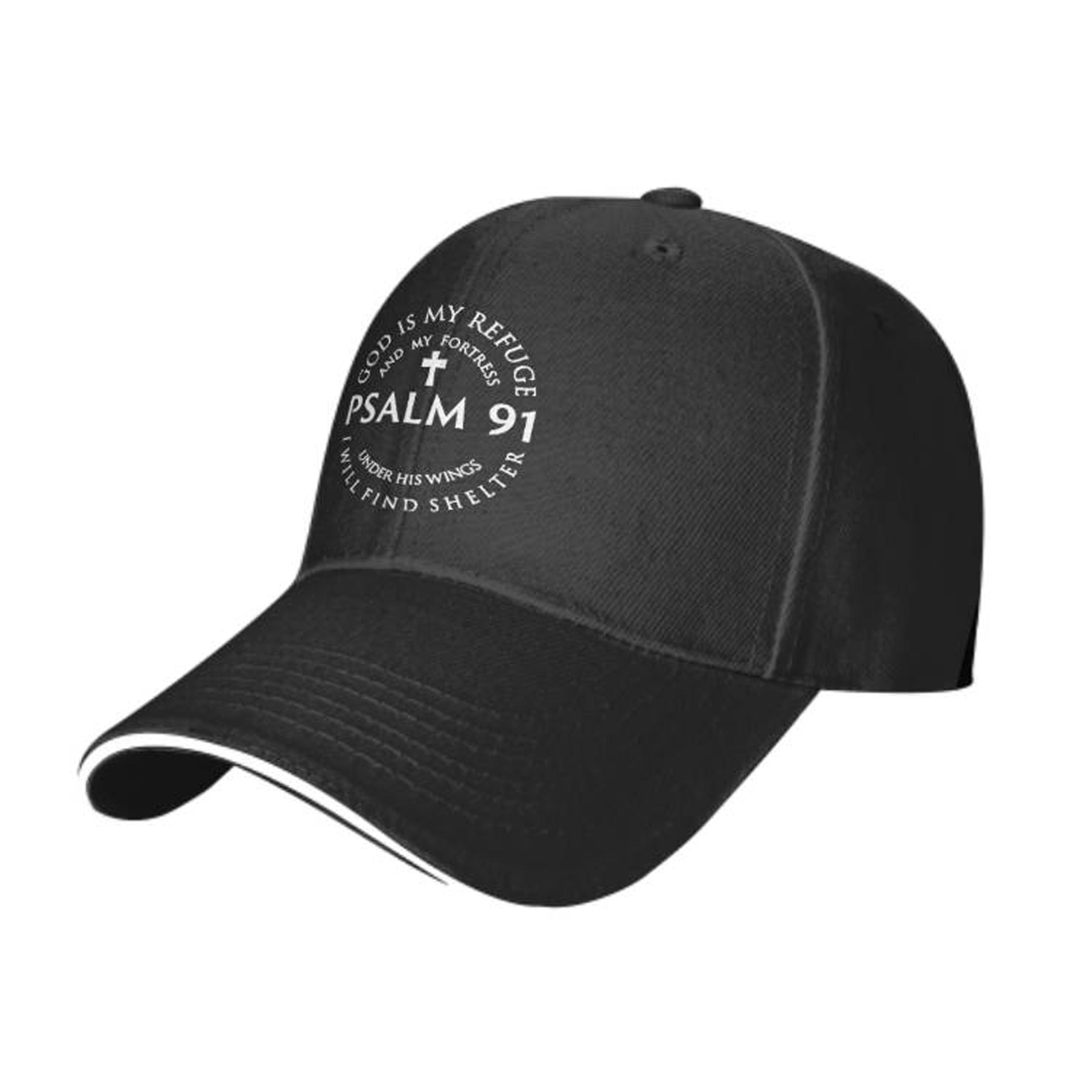 1pc of a Psalm 91 Themed Baseball Cap, Adjustable And Suitable for Both Men And Women.This Truck Driver'S Hat Makes a Perfect Gift Option