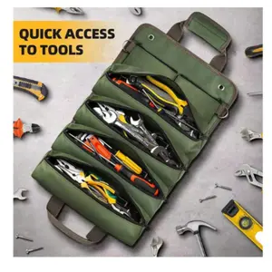 Multi-Functional Foldable Tool Kit, Ideal for Hardware Storage, Perfect for Woodworking, Electrical Work, Car Repair, Outdoor Activities