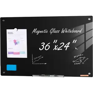 VEVOR Rolling Magnetic Whiteboard, Double - Sided Mobile Whiteboard 36x24 Inches, 360 Reversible Adjustable Height Dry Erase Board with Wheels Movable Tray for Office, School