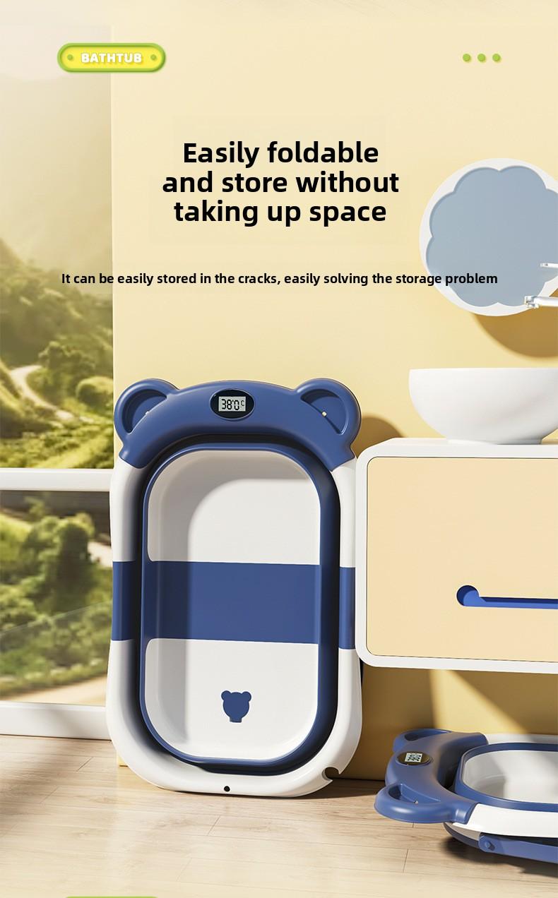 Must-Have Baby Essential!Collapsible Bath Tub for Sit & Lay Bathing