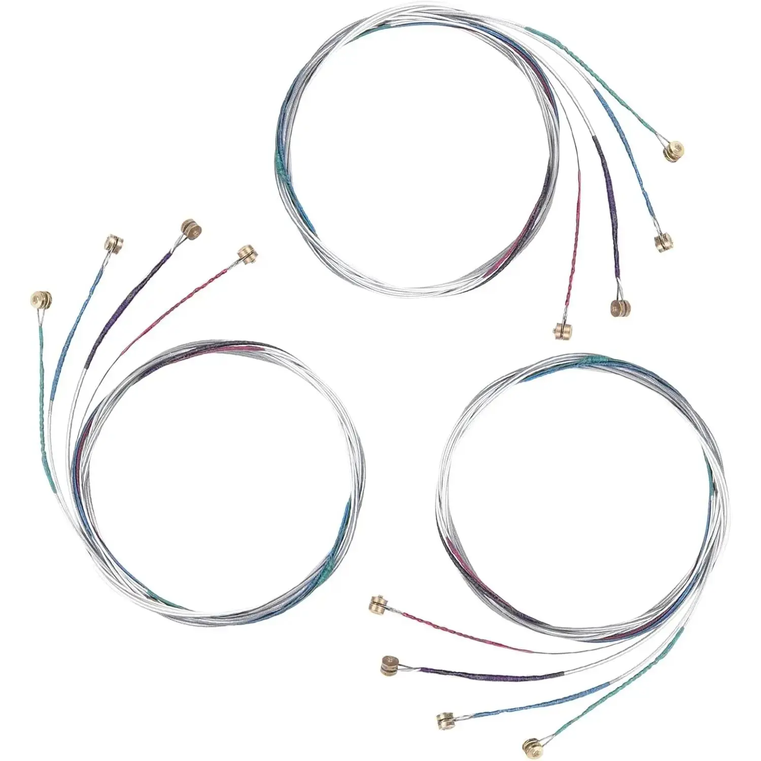 12 count 3 Pack Violin Strings 4/4 Full Set, Universal Classic Steel Core with Nickel-plated Ball End for Violin Instruments (G-D-A-E)