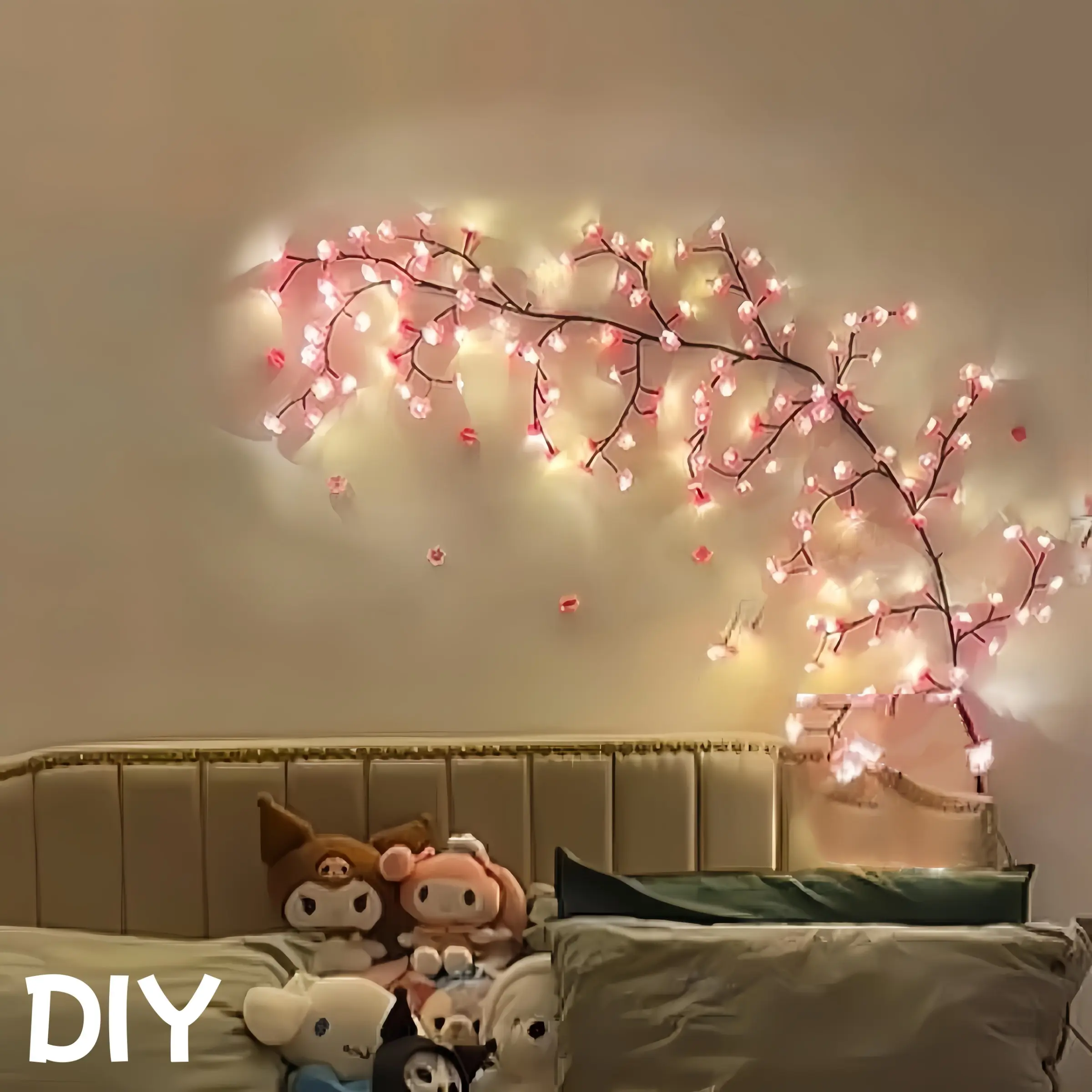 LED Tree-Shaped String Light, USB-Powered Interior Led Lights Decorative Wall Ambient Lighting for DIY Wreaths, Room Decor, Weddings & Holiday Celebrations, LED Strip Light Decoration