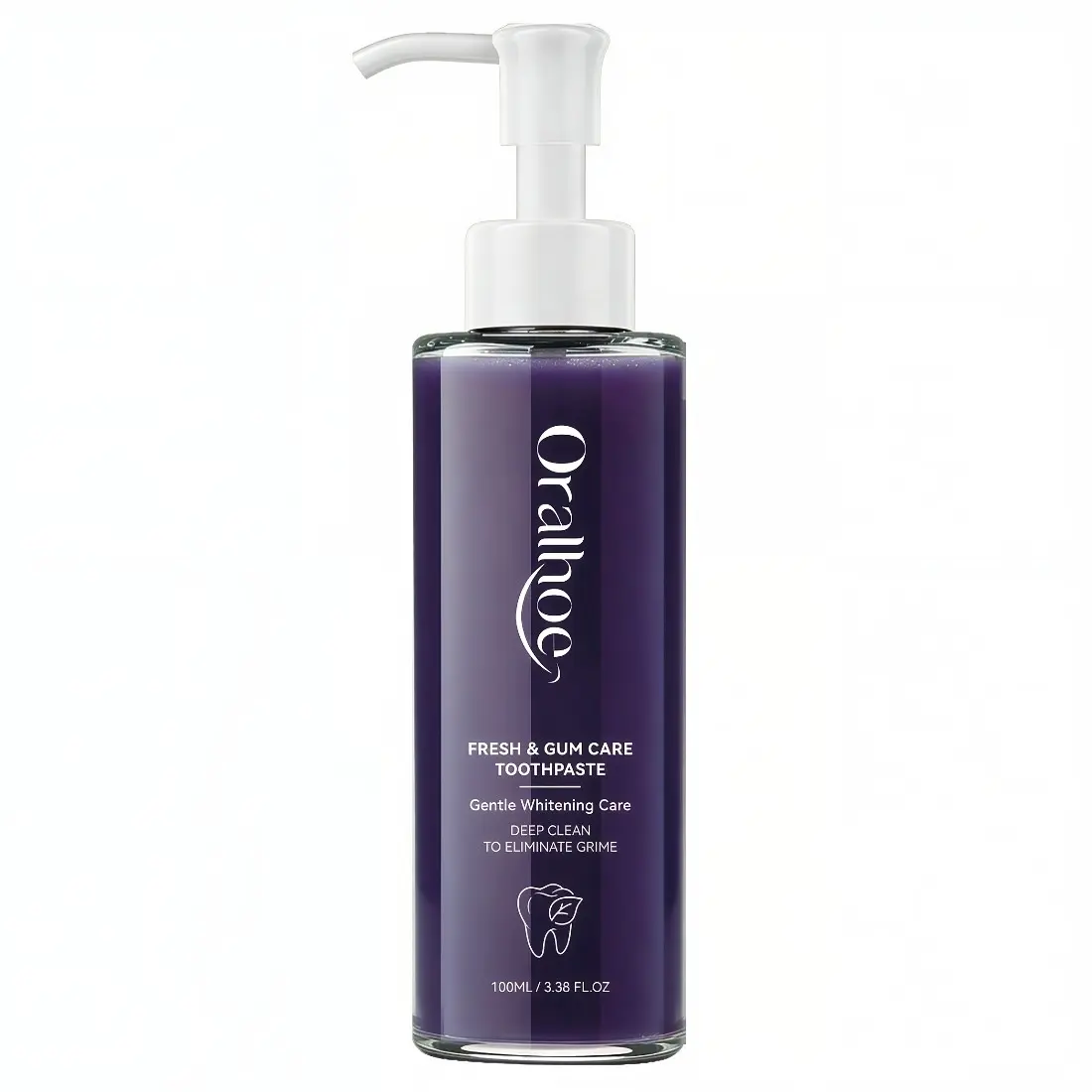 Purple Whitening Brightening Toothpaste, 100ml, Oral Hygiene Products, cleanses breath, deeply removes stains, whitens teeth, combats oral problems, for daily oral hygiene, and protects gums.
