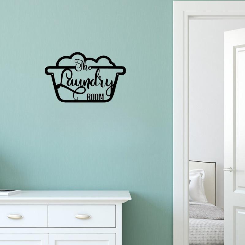 Laundry Room Letter Pattern Wall Art, Vintage Wall Decor Sign, Shabby Chic Design, Wall Hanging Decoration for Home Laundry Room, Garden Decoration Supplies