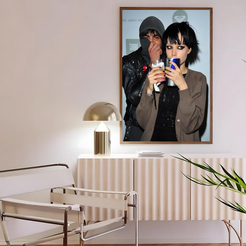 Synth-Pop Legends C-Crystal Castles Poster HD Waterproof Moisture-Proof Scratch-Resistant Durable Sticky Poster For Household Living Room Bedroom Corridor Cafe Bar Wall Decor & Gift