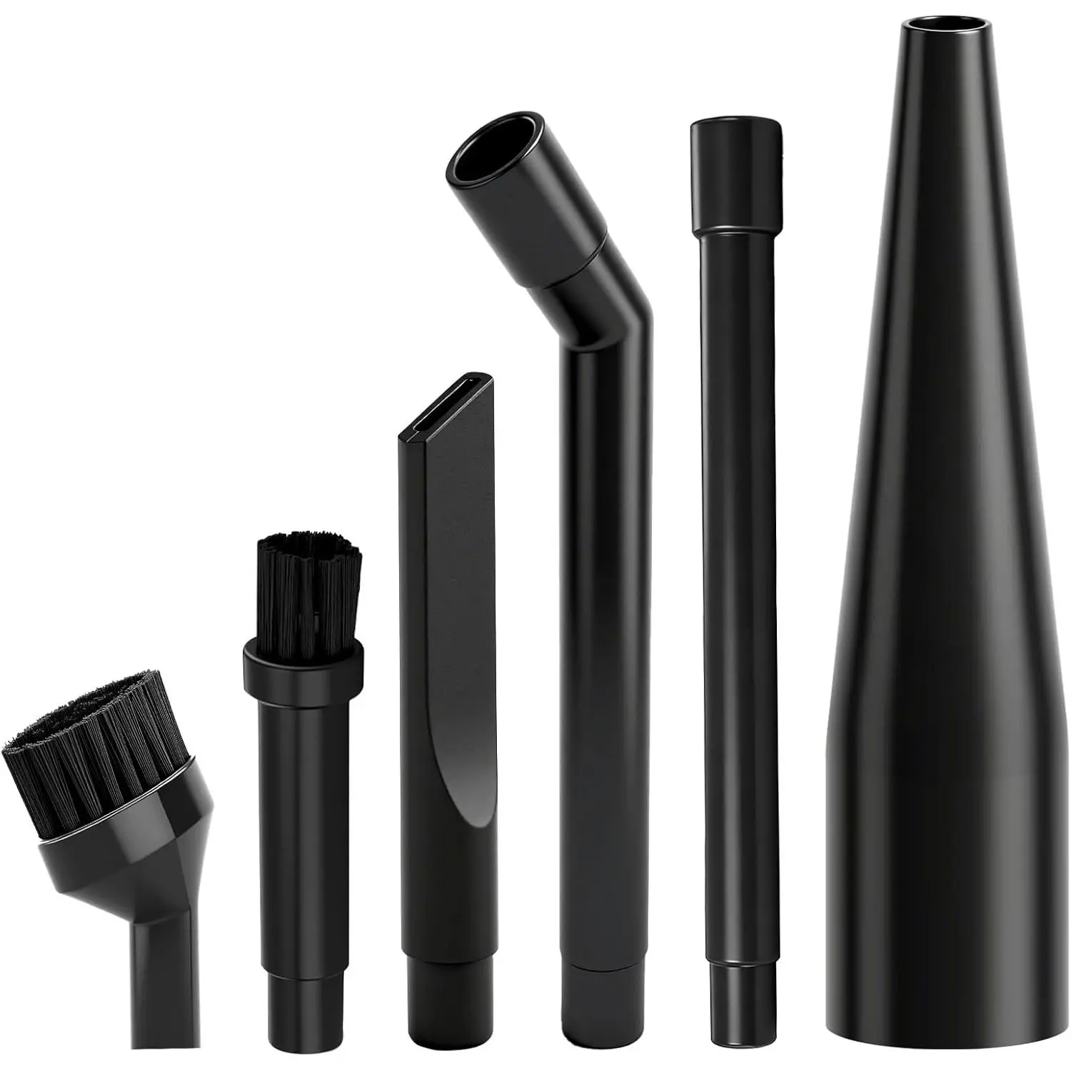 1-1/4"  Cleaning Wet Dry Vac Nozzle Kit, 6- Attachments for Compact Wet Dry Shop Vacuum, Industrial-Grade Shop Vacuum Accessories for Intricate and Detail Cleaning CMXZVBE38668