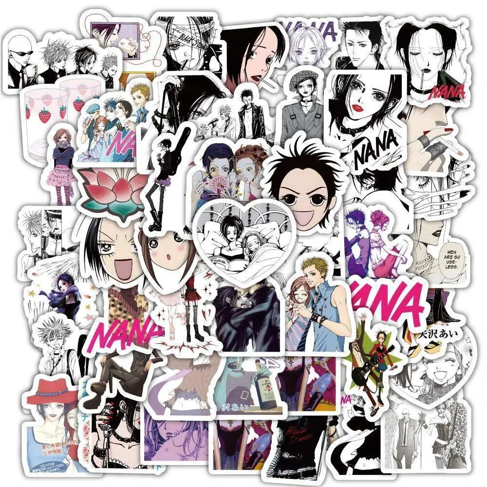 60PCS Anime NANA Stickers Cool Graffiti Decals Kid Toy Decoration Skateboard Laptop Motorcycle Phone Car Waterproof Sticker Gift Popular stickers 2026 Hot selling toys