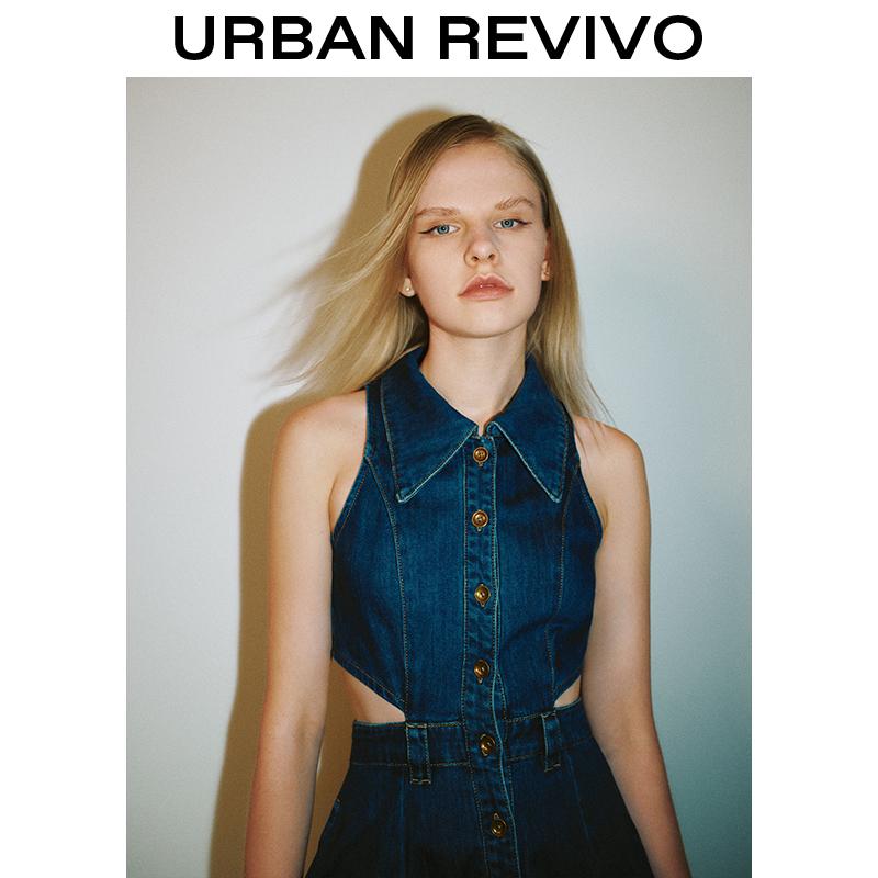 【SIZE UP 1-2】2026 Springfresh Cut-Out Sleeveless Denim Dress, Sundress Casual Outfit, Women Clothing Trendy and Versatile OOTD SpringStatements