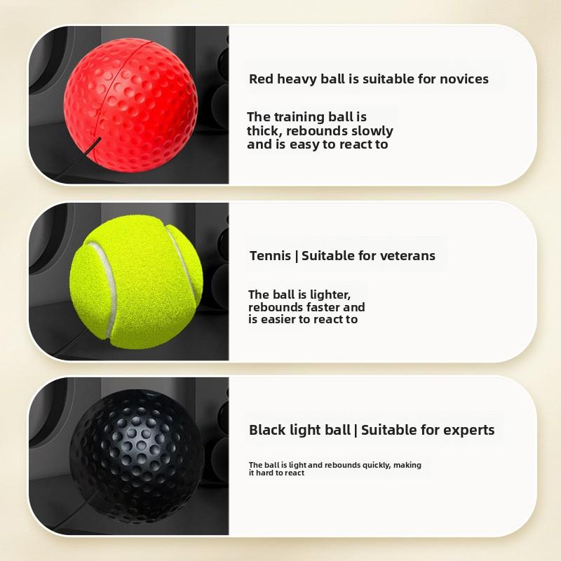 Head-mounted boxing reaction ball concentration attention training ball decompression adult fitness rebound speed ball