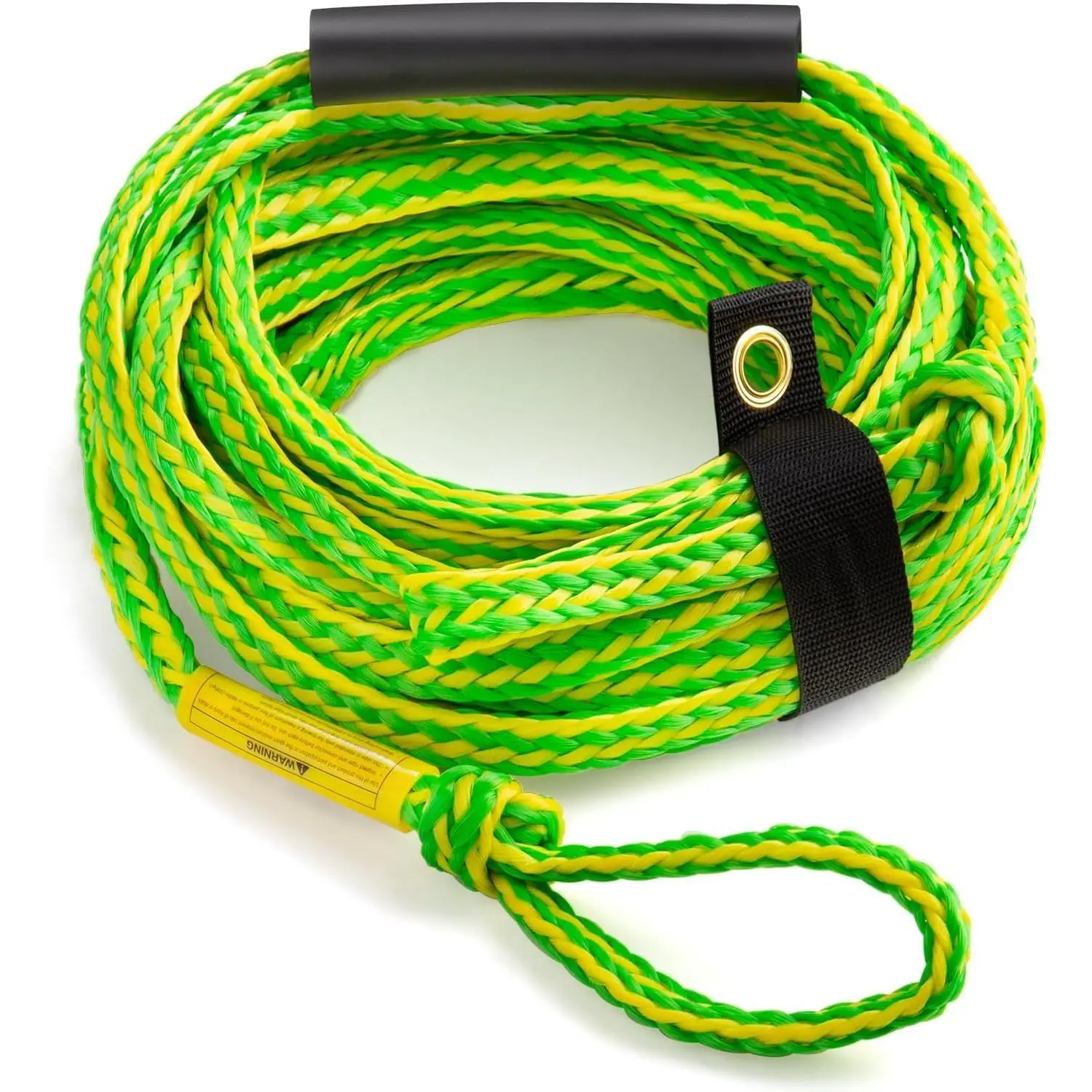 60ft Heavy Duty Tow Rope, Durable Tow Line for Tubing Boating, Ideal for Pulling Towable Tubes with Pontoon Boat and Jet Ski