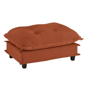 73 Ottoman Chenille- Orange