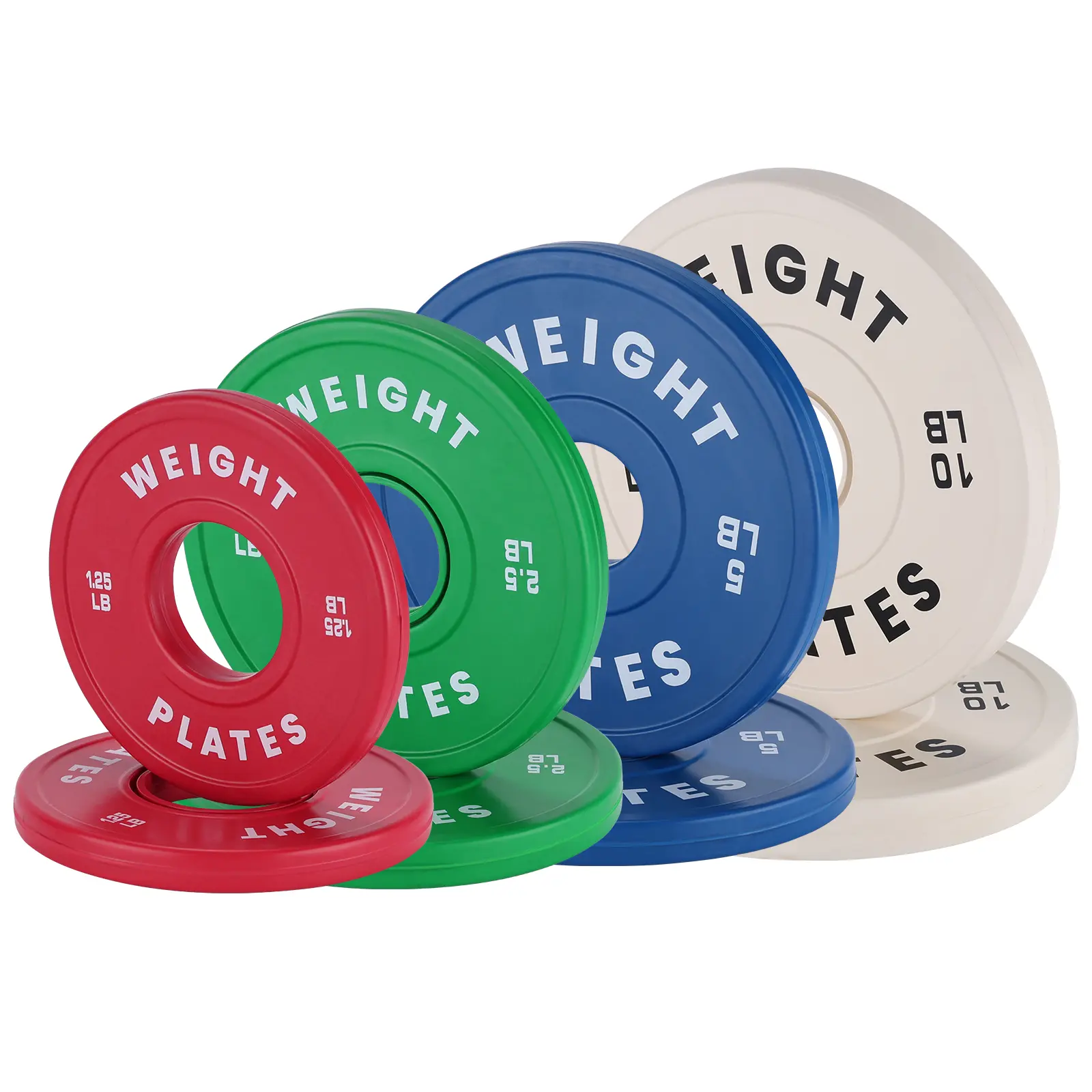 Rubber Coated Fractional Weight Plates Set for Strength Training, 2-Inch Barbell Change Plates including 1.25LB, 2.5LB, 5LB, 10LB and 37.5LB, Durable Metal Insert, Ideal for Home & Gym Workouts