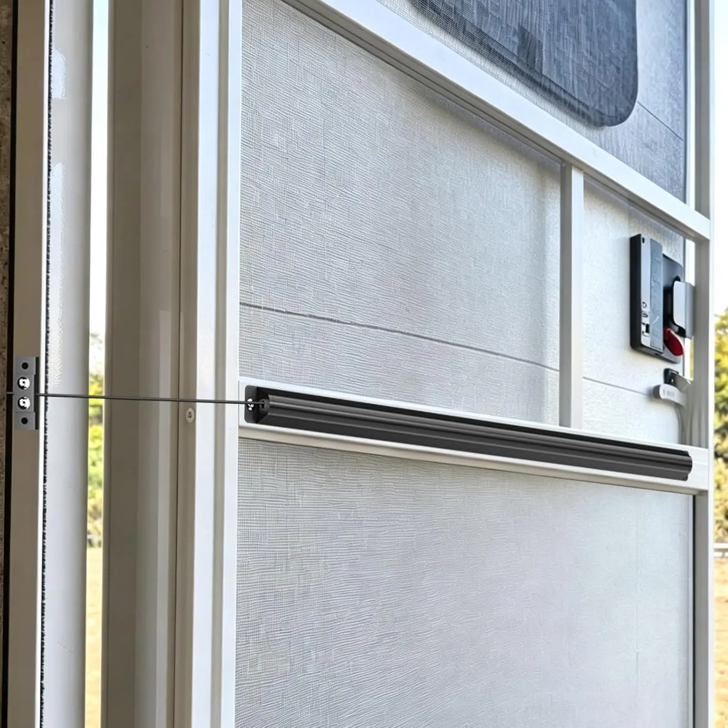 RV Screen Door Closer with Adjustable Tension,  Automatic Closing Device Kit -in Spring, Complete Mount Accessories Fits  Camper Travel  Screen Door Latches & Handles.