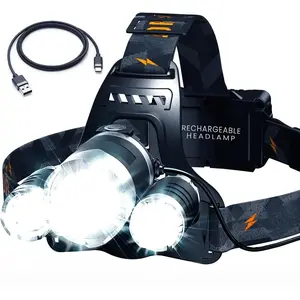Head Lamp Led Rechargeable Super Bright - USB-C Headlamp  Adults - Head Lights  Forehead - 1080 Lumen Head Flashlight - 10HR Battery  Hardhat, Camping, Hunting, Work