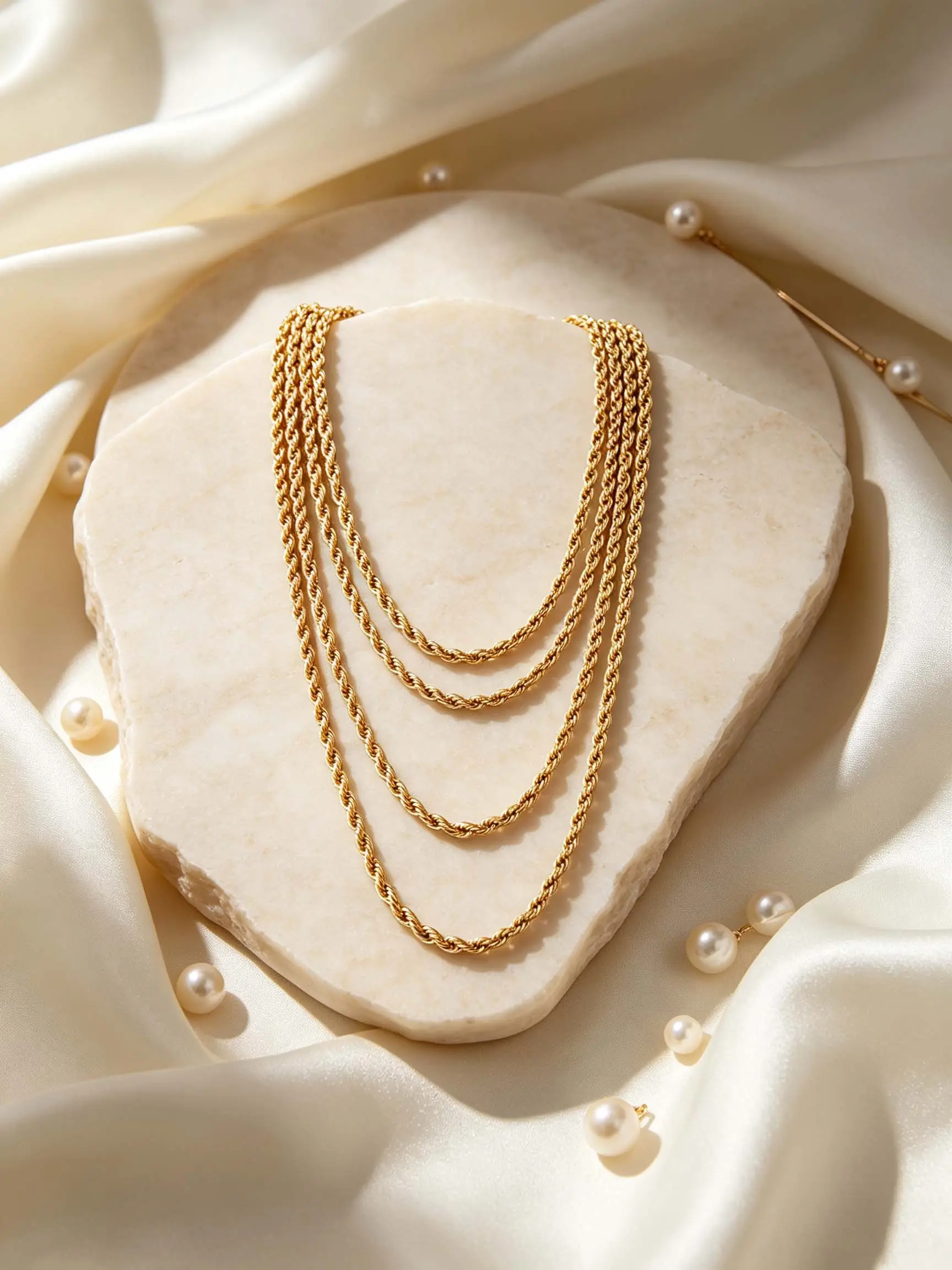 1 piece, elegant and simple multi-layer Fried Dough Twists cross chain necklace, exquisite jewelry, 304 stainless steel material, suitable for daily wear and parties, best gift for friends, birthday gift, durable necklace