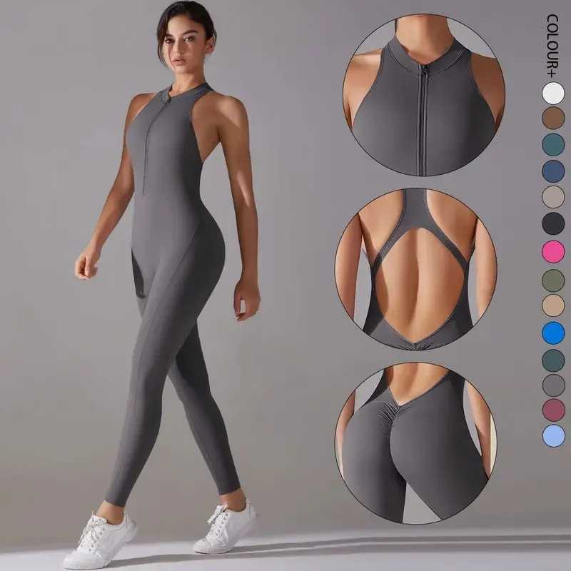 Women Bodysuits Tummy Control Butt Lifting Shapewea Fitness Bodysuit Yoga Suit Women's Gym PushUp Workout Clothes,Padded,Athletic,Romper