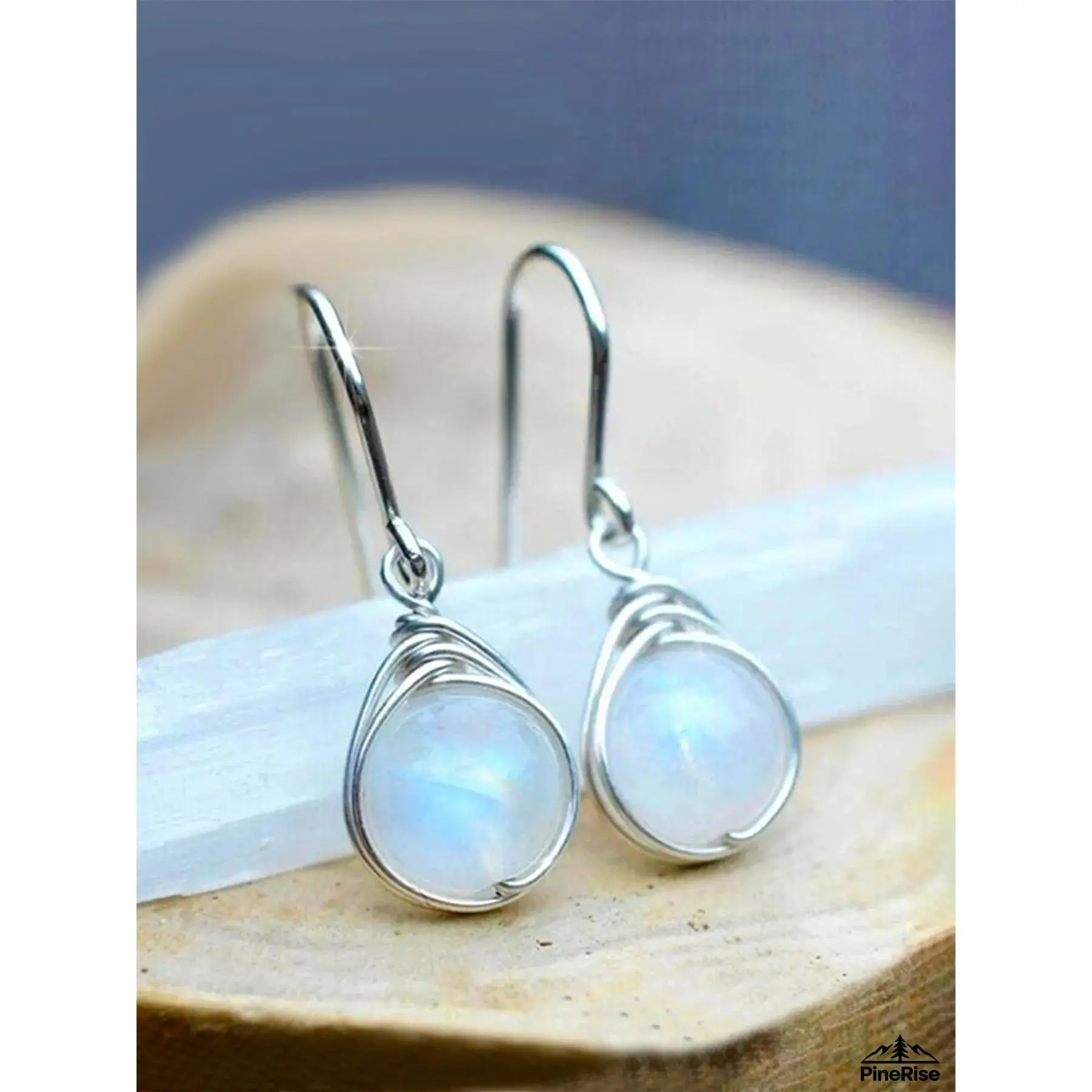 1 Pair Vintage Artificial Gemstone Teardrop Dangle Earrings, Unisex Statement Jewelry with Multiple Colors, One Size Party Wear for Indoor Leisure & Outdoor Recreation Equipment