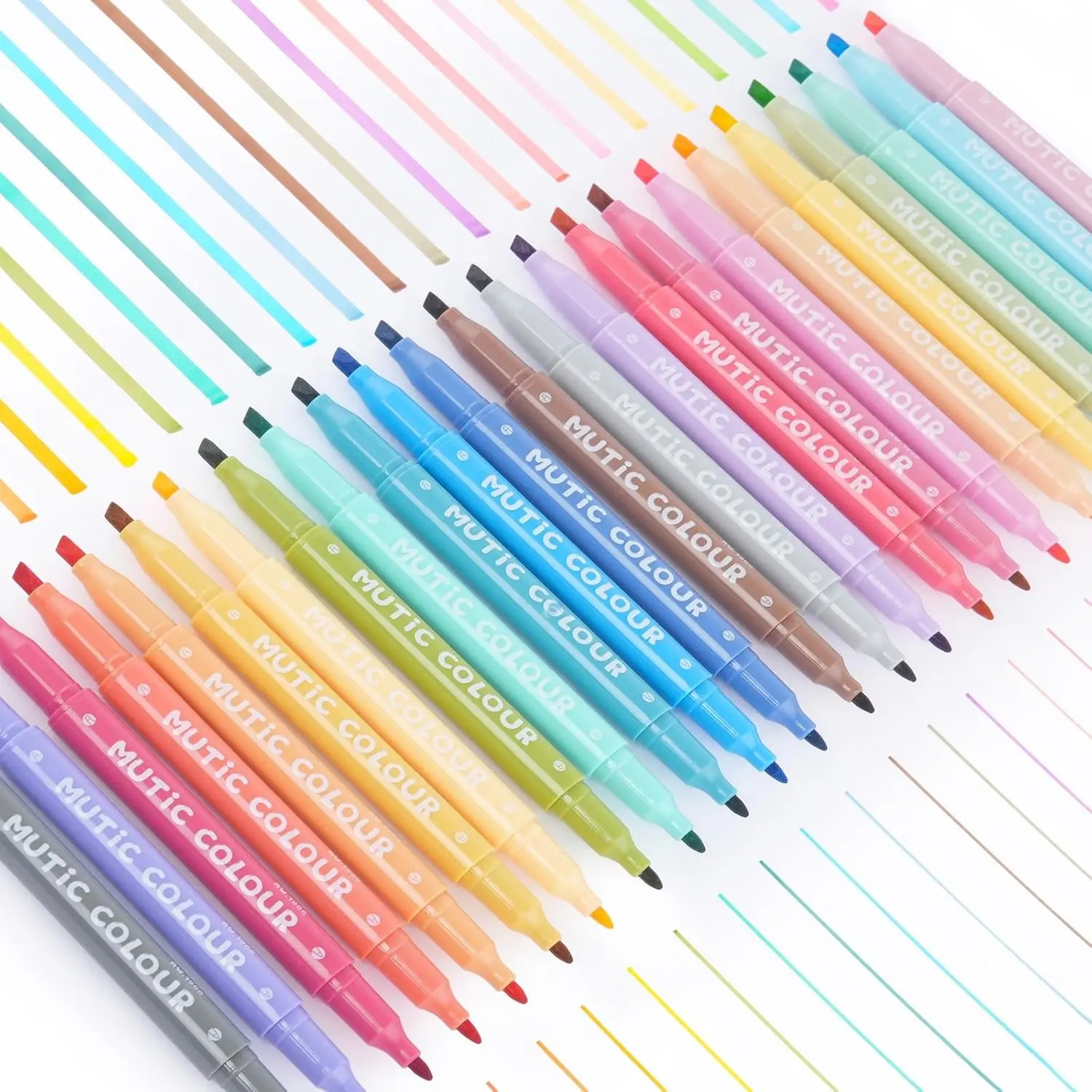 Pastel Highlighters Set, 24  Retro Colors, Highlighters  Colors, Quick Dry  tip and Fine Tip No Bleed Highlighter Markers for  Journals Planners Books Notes