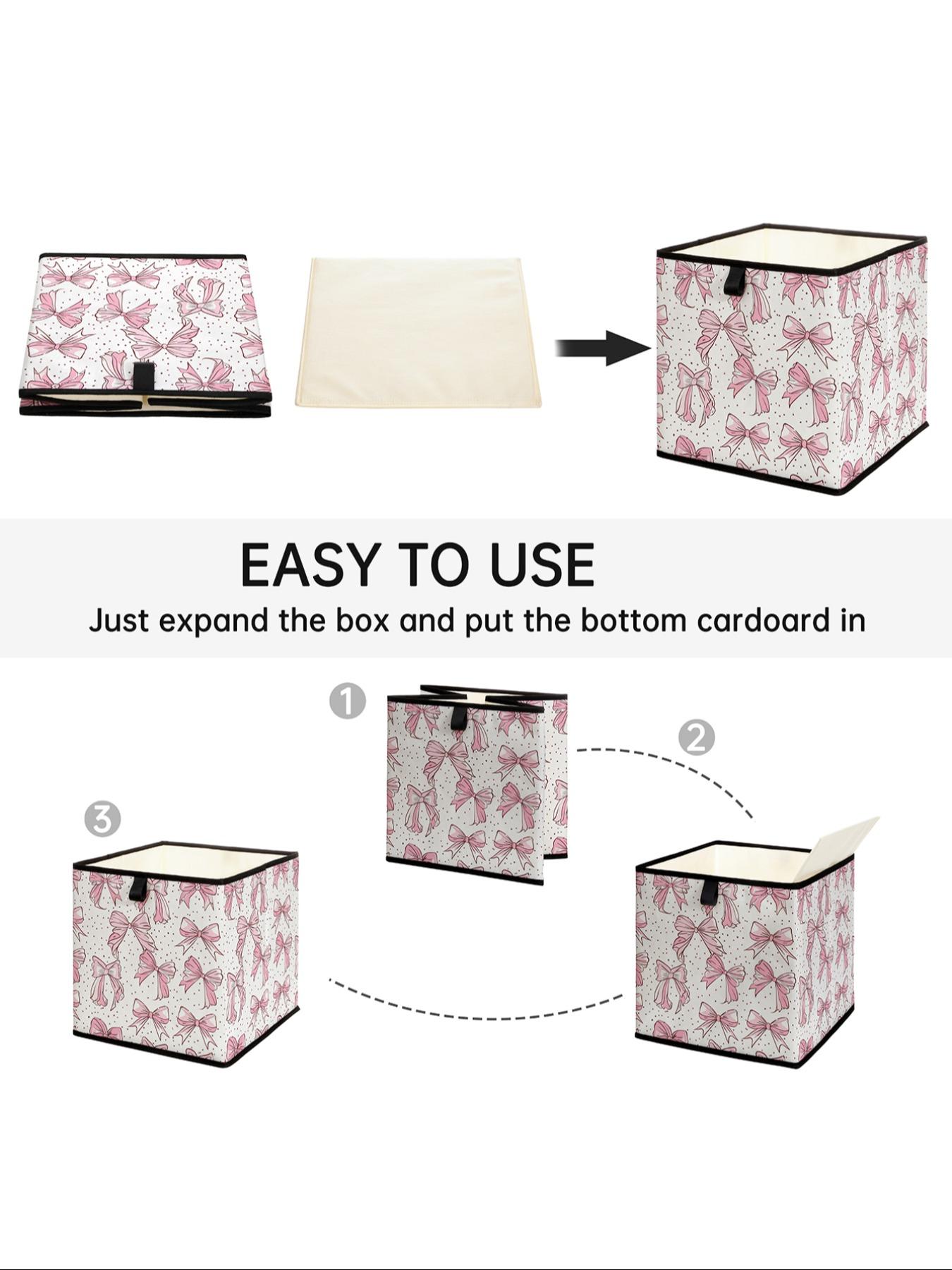 Butterfly Pattern Open Storage Box, Stackable Drawer Organizer, Durable Multi-Functional Design for Home Dorm Room Organization
